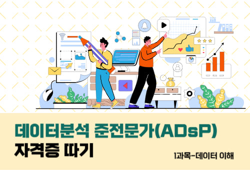 데이터분석 준전문가(ADsP) 자격증 따기 - 1과목 데이터 이해(2020) 썸네일